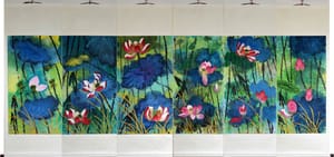 映日荷花别样红